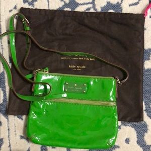 Kate Spade Patent Leather Kelly Green Crossbody